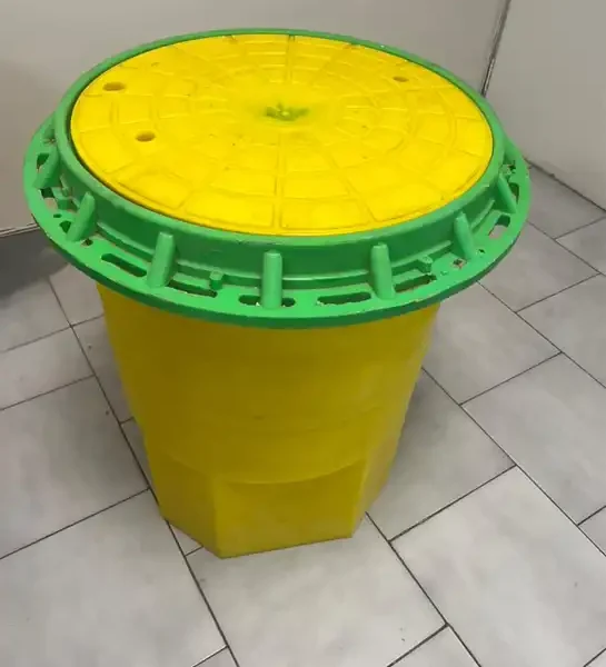 show room of nano composite manhole cover درب منهول گلدانی